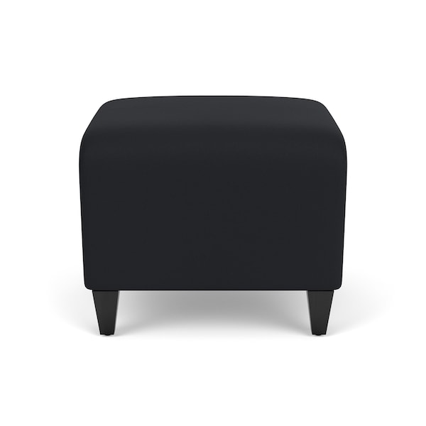 Lesro Siena Lounge Reception 1 Seat Bench, Black, MD Black Upholstery SN1001 - main